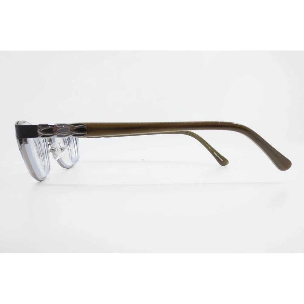 Karen Kane Petites Moonflower Eyeglasses Black Olive Green Cat Eye 49-15-135